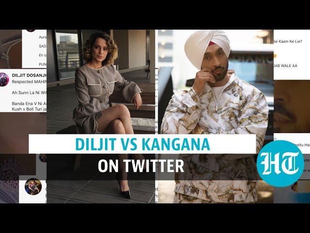 Diljit Dosanjh vs Kangana Ranaut over farmer protest | Watch Twitter war