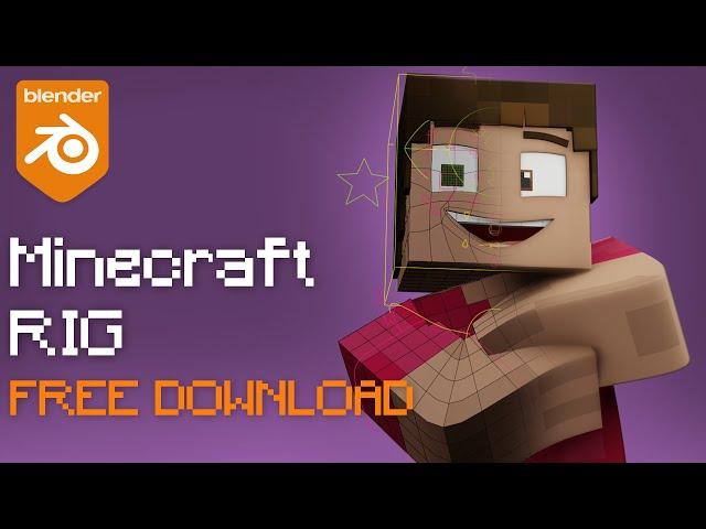 Minecraft Rig for Blender 4.3 | FREE DOWNLOAD!