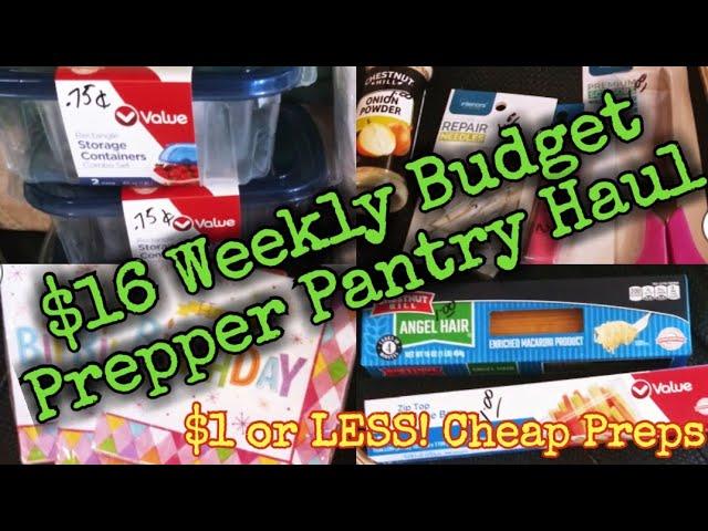 $16 Budget Prepper Pantry Haul $1 or Less!!! Keep Prepping DON'T Stop#preparedness