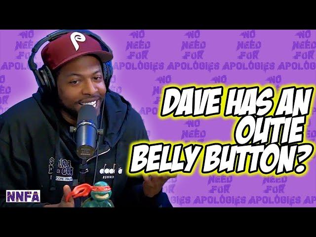 DAVE TEMPLE TELLS DEREK GAINES HOW HIS OUTIE BELLY BUTTON HAUNTED HIM AS A KID | NNFA PODCAST CLIPS