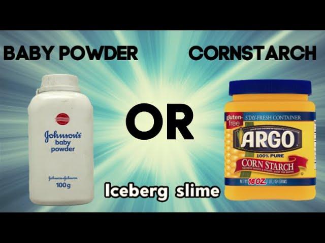 Baby Powder or Cornstarch Slime?