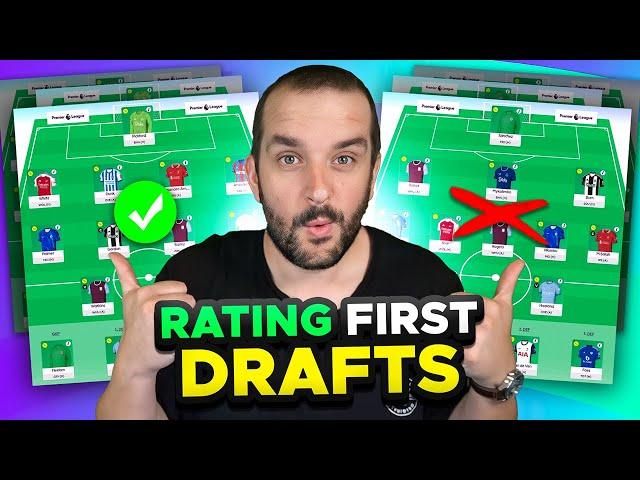 RATING YOUR FIRST FPL DRAFTS | Fantasy Premier League Tips 2024/25