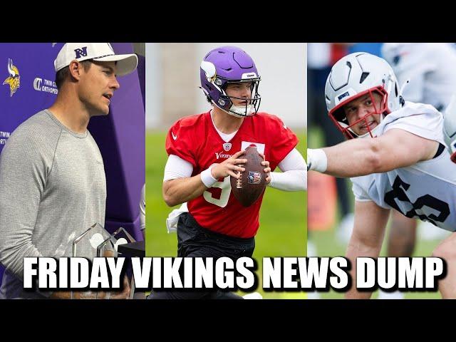 Minnesota Vikings News Dump (6.13.2025) | Mini-Camp Over, JJ & Receivers, Former Vikes