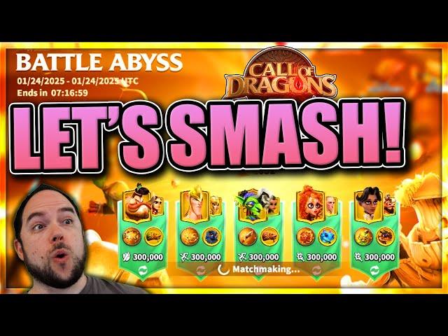 Smashing Battle Abyss [very fun PvP game mode!] Call of Dragons