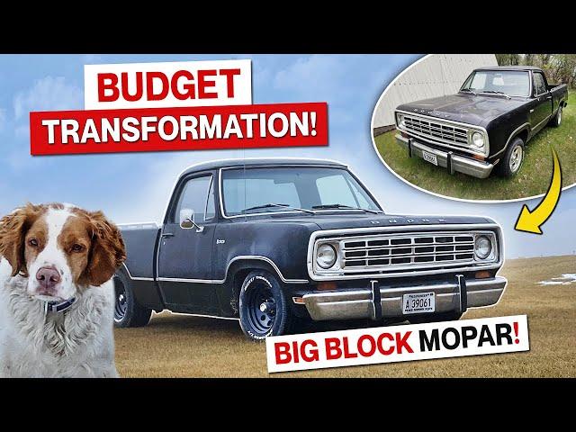 1974 Dodge BIG BLOCK Shortbed Truck! Budget Friendly Transformation! Mopar Muscle Truck!