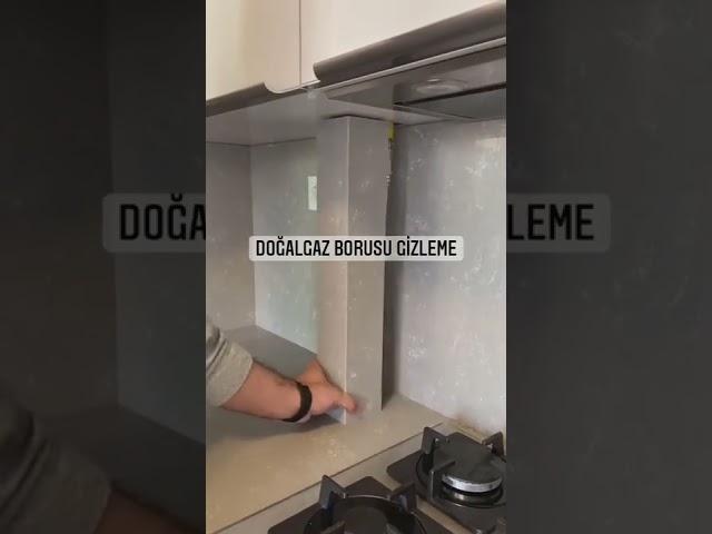 Doğalgaz borusunu gizleme yöntemini doğru buluyor musunuz Bana sorarsanız vanaya hızlı müdahale edeb