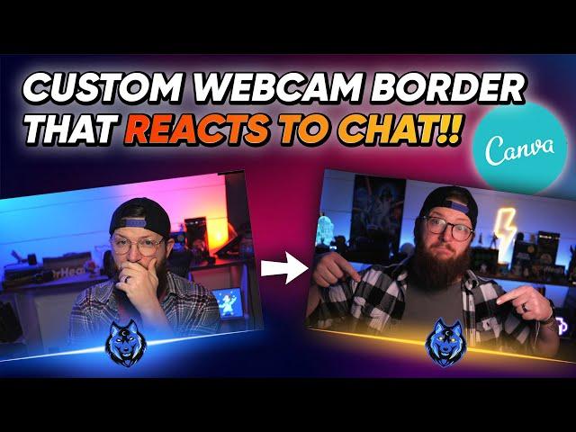 FREE Reactive Webcam Borders in Canva (3 Different Designs) | [Canva for Streamers Tutorial]