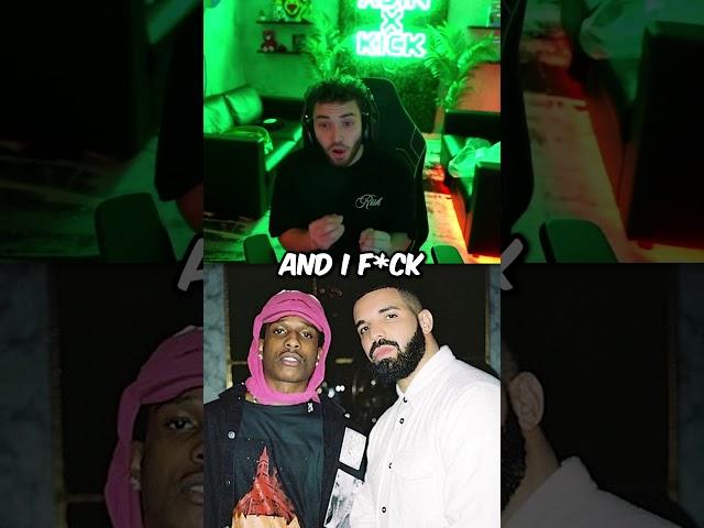 Adin Ross Reacts to A$AP Rocky Dissing Drake 
