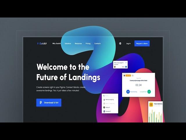 Figma Template Nice UI Kit for Landings Free Download