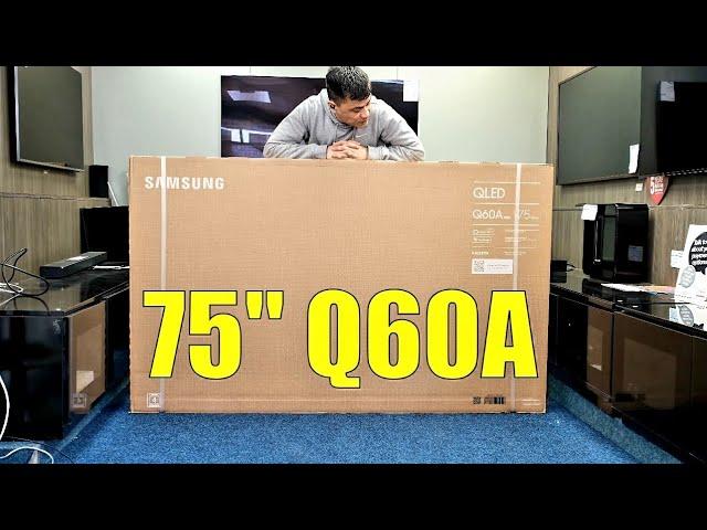 Samsung 75Q60A 75" Huge QLED 4K HDR TV, Unboxing Setup and Demos