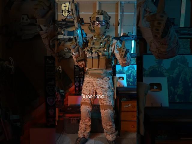 AOR1 DEVGRU Desert Digital Airsoft Loadout ASMR #airsoft #milsim #loadout