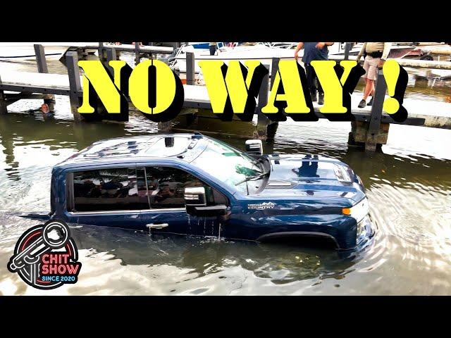 New Truck Sinks at the Boat Ramp !  Caught on Film ! (Chit Show)