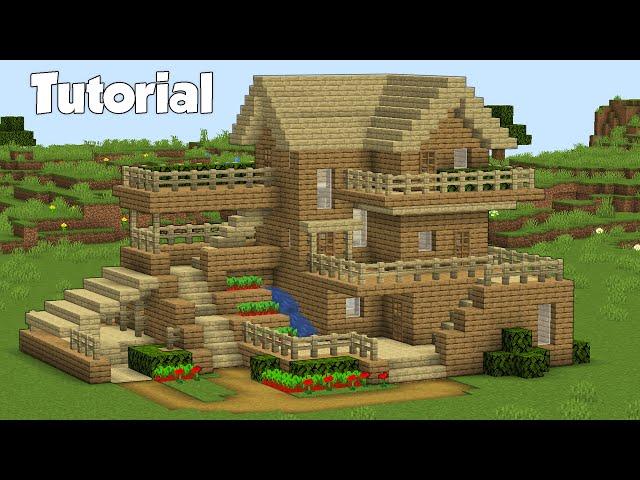Minecraft: How to Build a Wooden House | Easy Survival House Tutorial