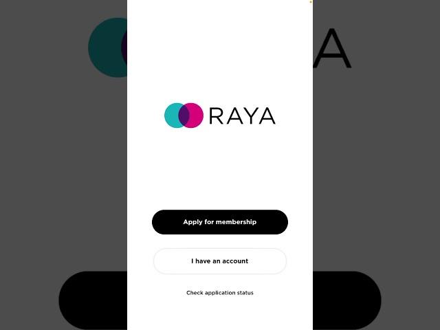 How to apply for membership in Raya app?