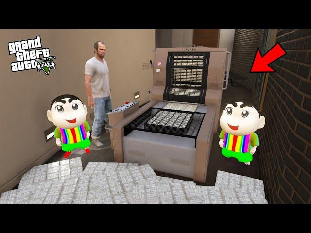 GTA 5 : FRANKLIN FOUND A MONEY PRINTING MACHINE 