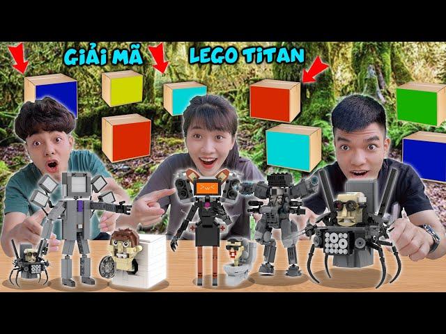 THẮNG TÊ TÊ GIẢI MÃ LEGO TOILET SKIBIDI VỚI CAMERA MAN TITAN THEO HỘP MÀU SẮC CÙNG HEO CAO BỒI