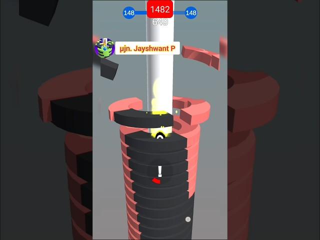 level 1482 happy stack ball game  #totalgaming #ballgame #shorts  #gaming #stackball #viral