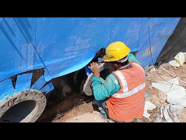 Waterproofing for Retaining wall...