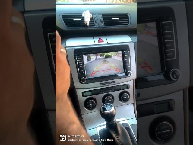 Installation of Passat B6 Multimedia Android Navigation parking camera ️