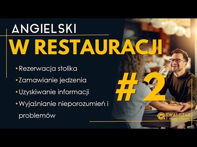 Angielski w restauracji #2 -Słówka, zwroty i wyrażenia