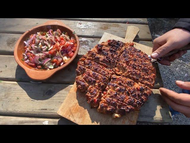 Delicious Cheesy Meatballs Cooked by the River: Nature's Perfect Setting!