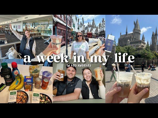 LA VLOG: living out my LA dreams  American grocery haul, Universal Studios, shopping + Catch LA