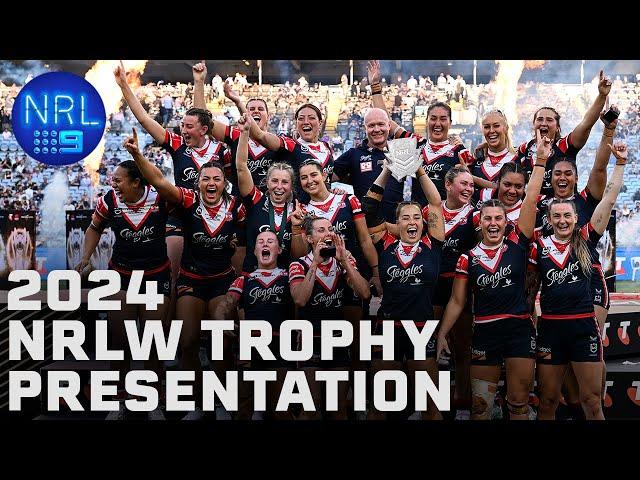 2024 NRLW Trophy Presentation - NRLW Grand Final | NRL on Nine