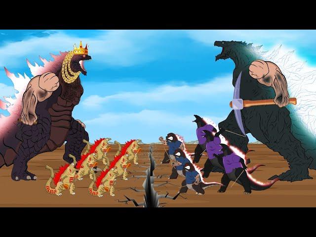 WHAT IF GODZILLA x Evolution of SHIN GODZILLA 2: Rich / Poor Conflicts FUNNY| Godzilla Cartoon Movie