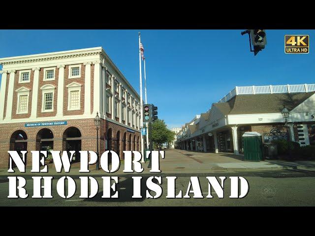 Newport, Rhode Island - [4K] Downtown Tour