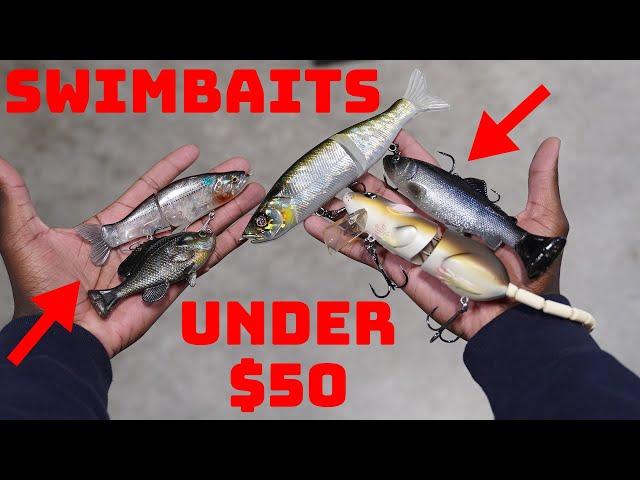 Top 15 Big Swimbaits For Beginners That Are Under $50! Beginner Swimbait Fishing!