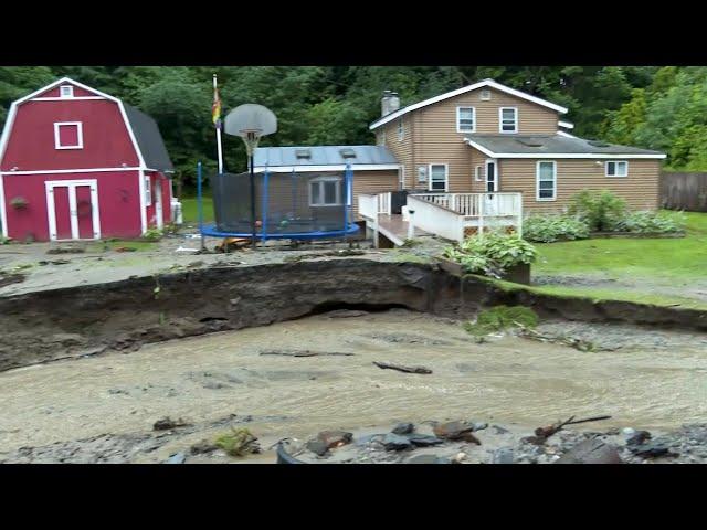 Flooding damages homes, other property in Waterbury, Vermont