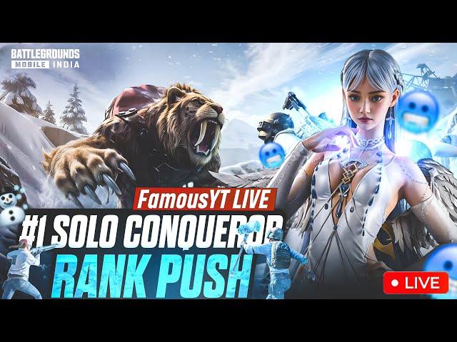 BGMI SOLO CONQUEROR RANK PUSH DAY ~ 103.5 BGMI NEW UPDATE  Famous Is Live #shortsfeed #short #bgmi