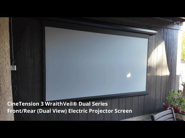 Elite Screens Wraith Veil Dual projector Screen