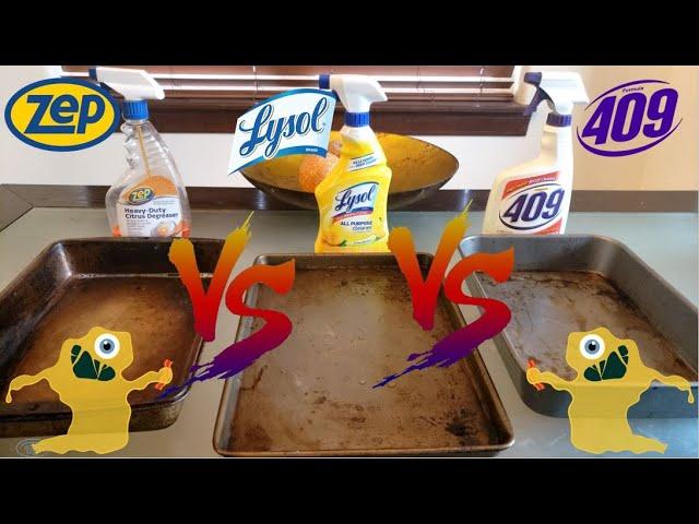 Which Cleaning Solution Is The Most Effective In Removing Grease? | Zep VS Lysol VS 409