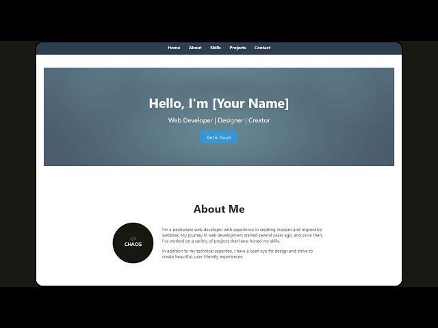 Create an Amazing Portfolio Website with Animated Skill Progress Bars | Step-by-Step Tutorial