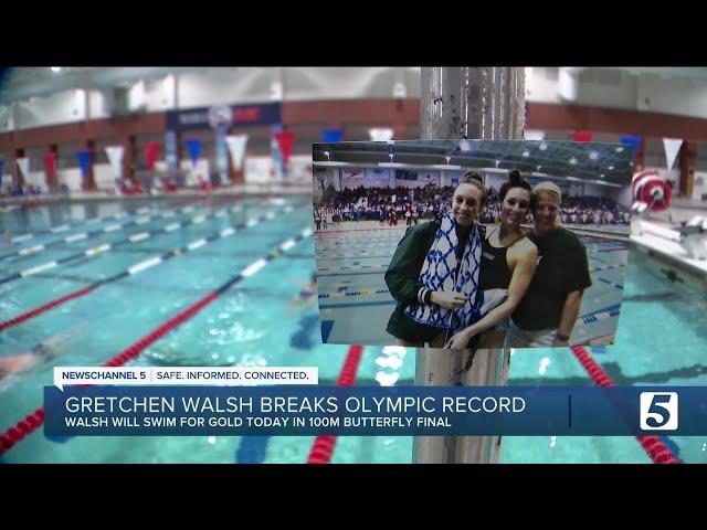 Nashville Native Gretchen Walsh breaks Olympic record