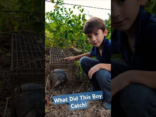 What Did This Boy Catch in his trap!!? #trap #trapping #animals