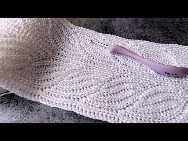  CROCHET BRIOCHE! Gorgeous braid motif! CROCHET LIKE KNITTING