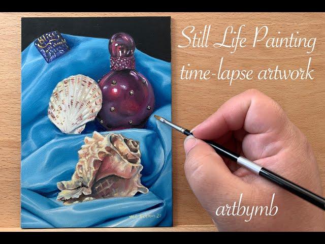 "High School Life" A timelapse painting of a still life