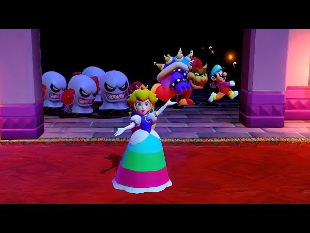 Super Mario Party Rainbow - Peach Vs Daisy Vs Bowser Vs Donkey Kong (Hardest Difficulty)