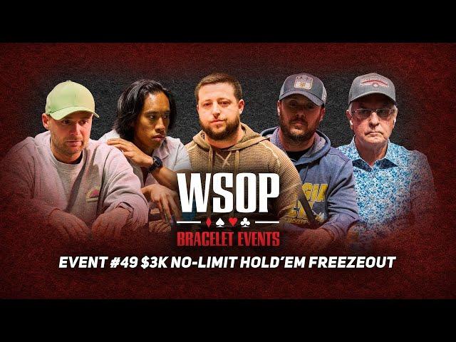 WSOP $3,000 NL Hold'em Freezeout Final Table - $523,195 Up Top! [FULL FINAL TABLE]