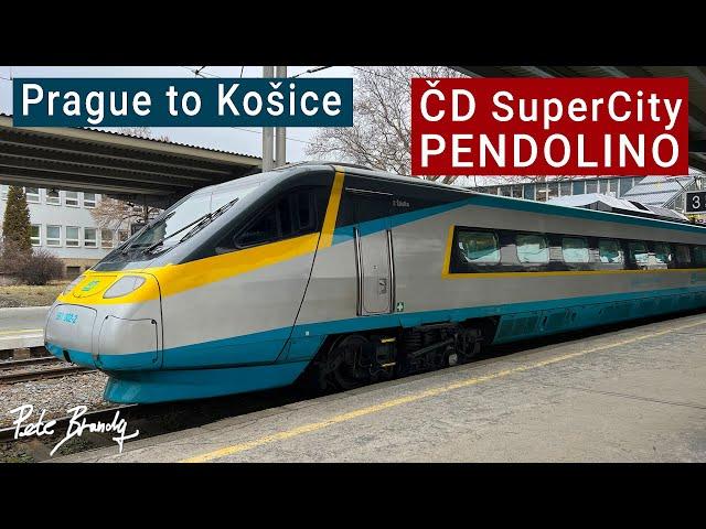 TRIP REPORT | ČD Pendolino Košičan | Czech SuperCity train | Prague to Košice | 1st class