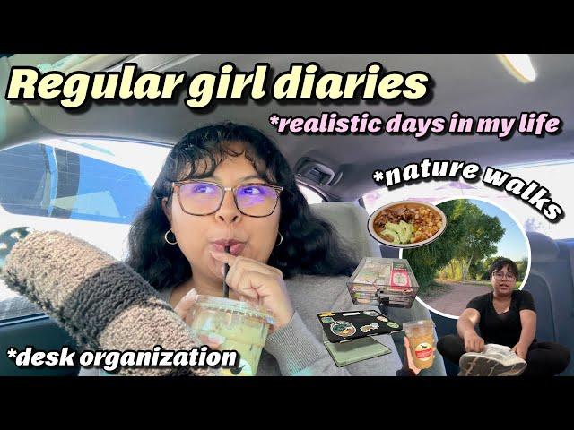 75hard challenge updates, desk organization, nature walks | regular girl diaries