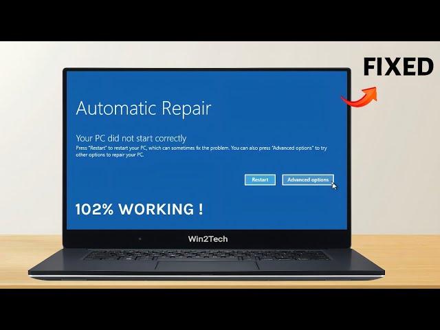 How To Fix Automatic Repair Loop in Windows 10 & 11 | Startup Repair Couldn't Repair Your PC (2024)