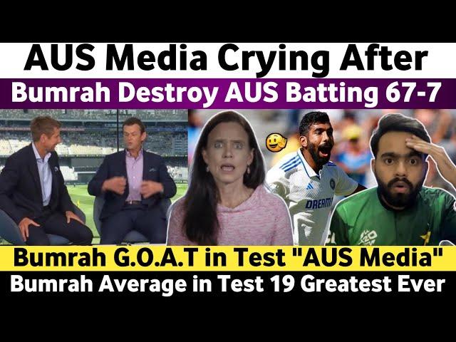 Aus Media Crying After Bumrah Destroy Aus Batting | Ind Vs Aus 1st Test 2024 Day 1 | Bumrah Bowling