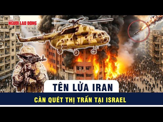 Loạt tên lửa Iran tấn công, dân thường Israel “lãnh đủ” | Tin nhanh