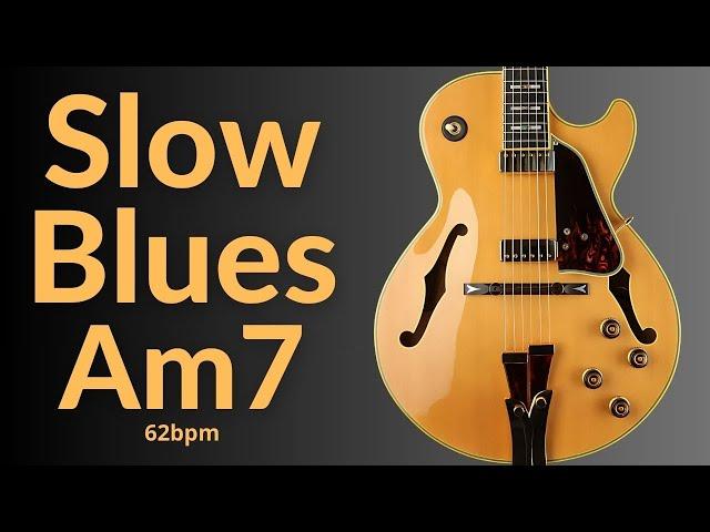 High Class Slow Blues Guitar Backing Tack in A Minor (Am7)