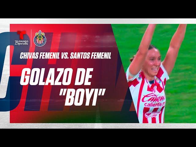 Golazo individual de Adriana Iturbide - Chivas Femenil vs Santos 2-0 | Telemundo Deportes