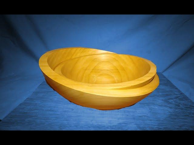 Wood Turning  Cherry  Bowl in a Bowl Multi Axis