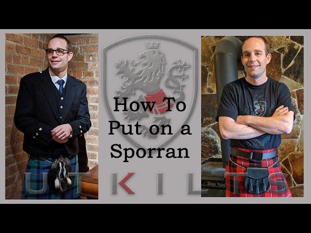 UT Kilts How To Put On A Sporran